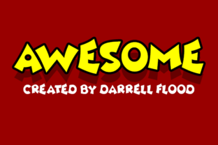 Awesome: A Bouncy, Cartoony Font for Creative Branding