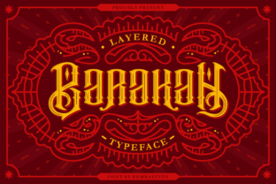 Barakah: A Stunning Vintage Tattoo-Inspired Typeface