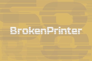 BrokenPrinter: A Unique Display Font for Creative Campaigns