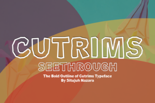 Cutrims Seethrough: A Bold and Fun Display Font for Creative Web Design