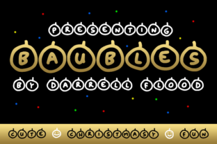 Discover the Festive Charm of Baubles Font
