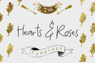 Hearts and Roses: A Handcrafted Font for Elegant Branding