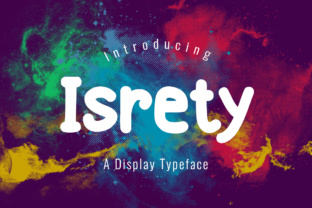 Isrety: A Modern Display Font for Creative Branding