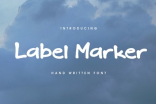 Label Marker: A Handcrafted Font for Elegant Publishing