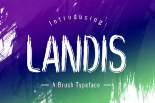 Landis: A Playful Brush Display Font for Editorial Charm