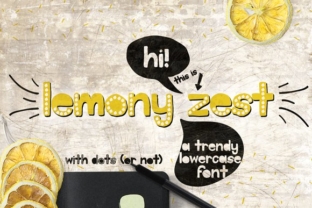 Lemony Zest: A Handcrafted Font for Creative Makers