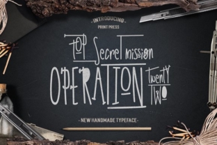 Operation 22: A Handcrafted Font for Elegant Editorial Design