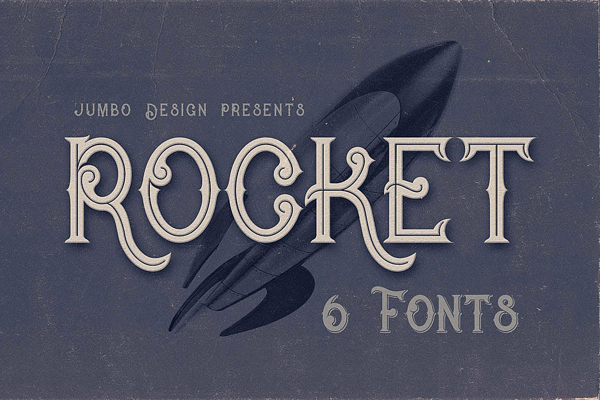 Rocket: A Retro Sci-Fi Display Font for Editorial Design
