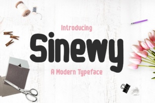 Sinewy: A Playful Display Font for Editorial Design