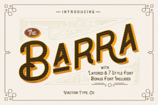 The Barra: A Vintage Painter Style Font for Crafters