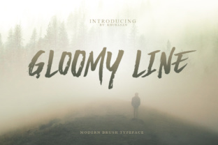 Unleash Creativity with Gloomy Line Font