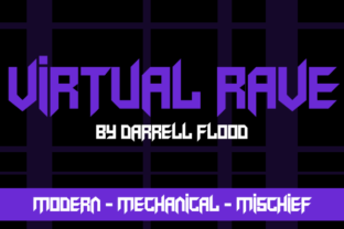Virtual Rave: A Sleek and Angular Font for Crafters